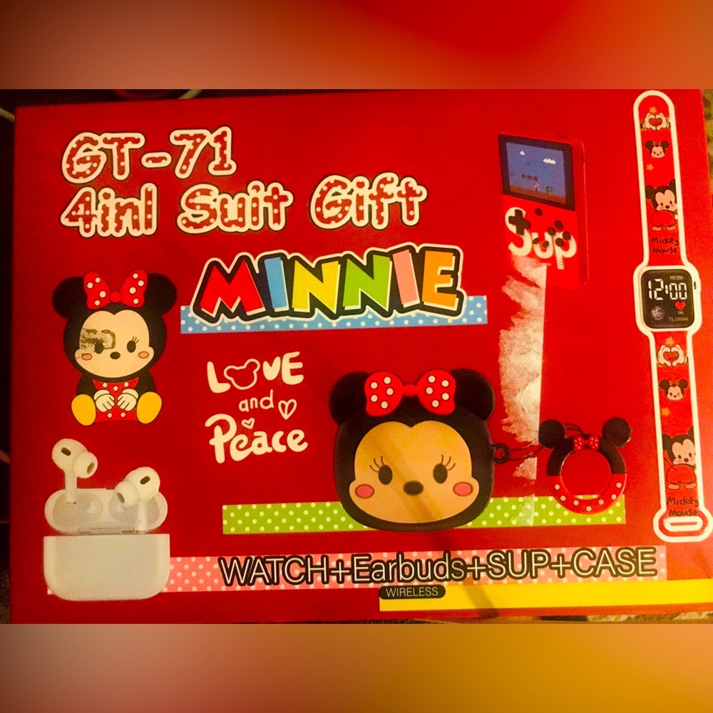 Minnie Mouse 4-in-1 Gift Set - Red